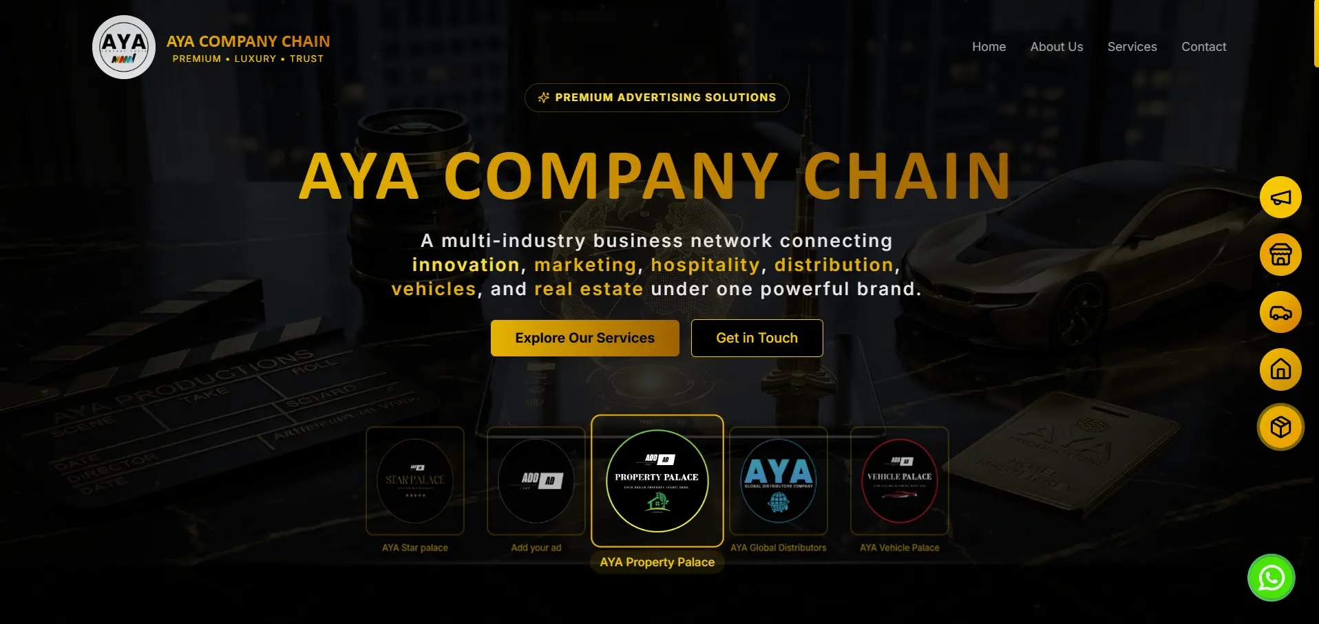 AYA compaany website