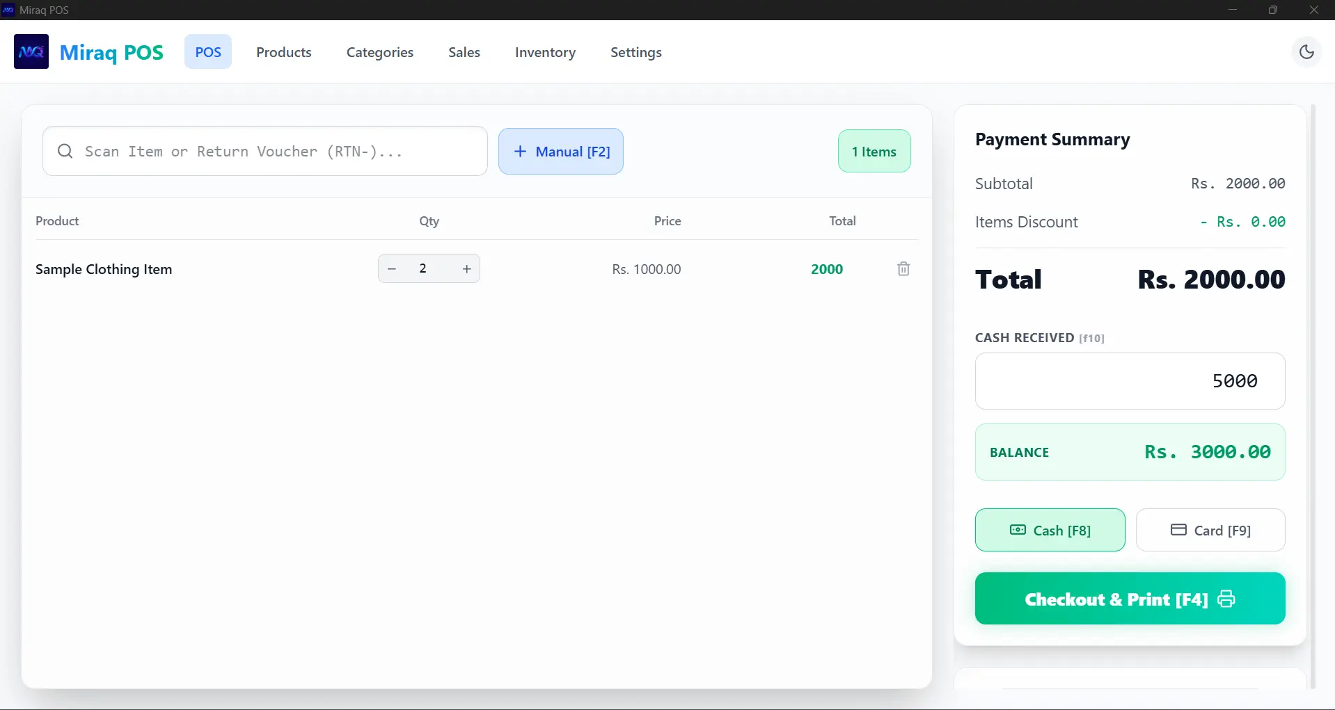 Miraq LABS Local POS System
